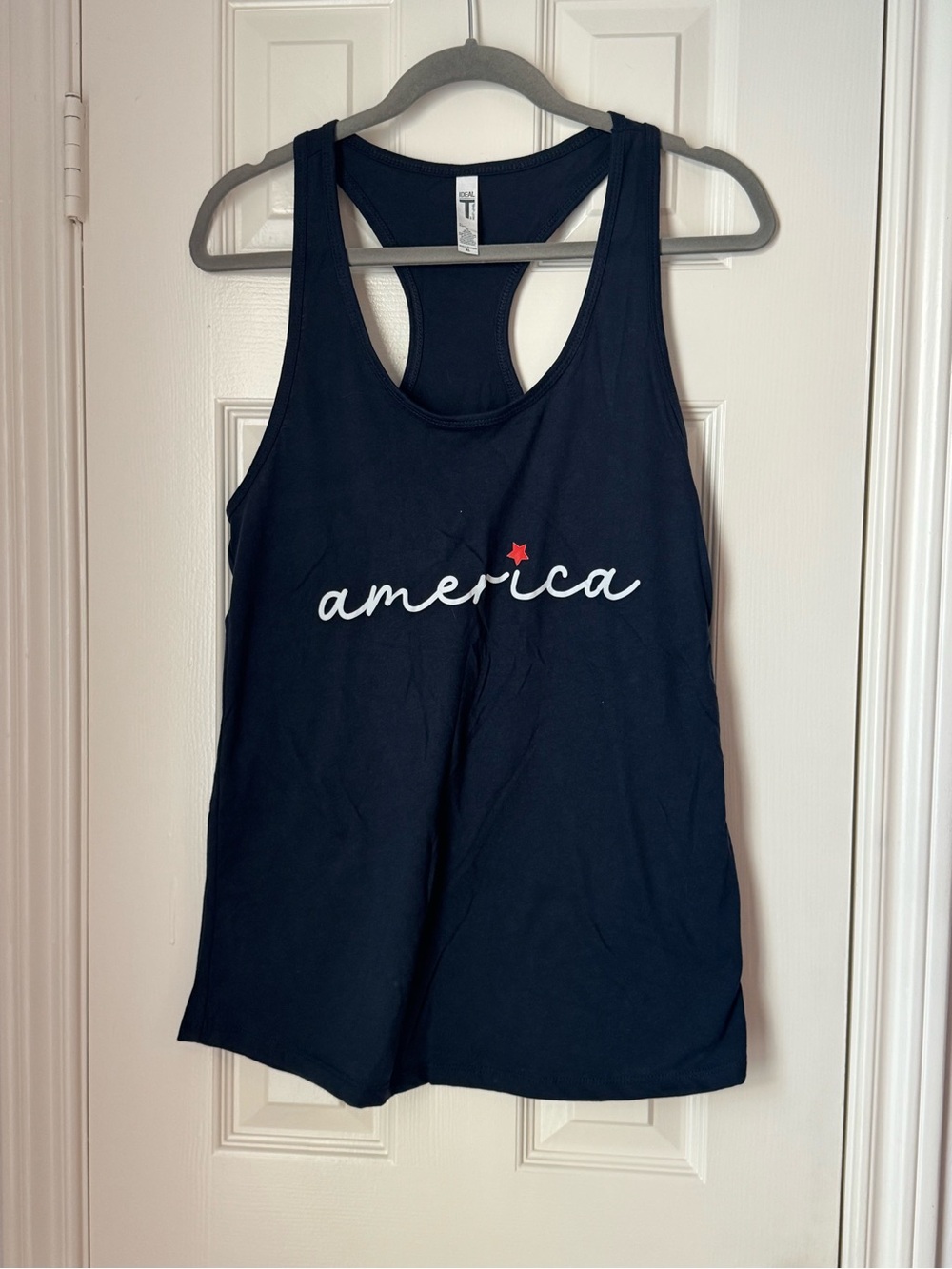 Women’s Navy 'America' Racerback Tank Top